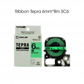 Ruy băng mực Tepra 6mm - 8m SC6