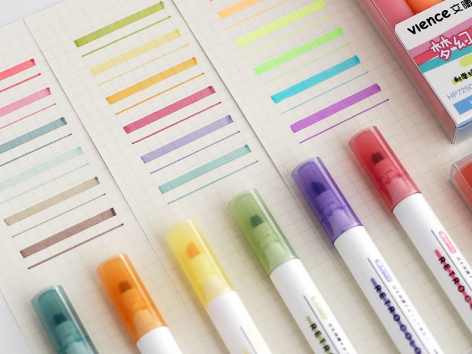 Tại sao chúng ta cần bút dạ quang nhiều màu?